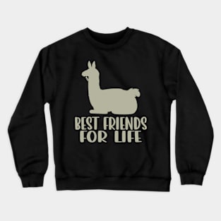 Llama Best Friends For Life for Fans of South American Majesty Crewneck Sweatshirt